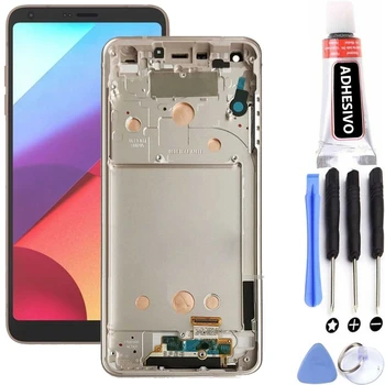 

Full Original screen for LG G6 H870 Golden Golden gold with frame