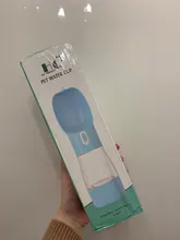 HOOPET-botella de agua portátil para perros, tazón alimentador, botella de comida, para viajes al aire libre, tazón de agua para perros