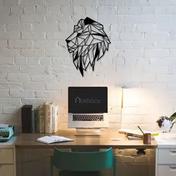 

Металлический декор стен Lion 69x90 cm дизайн интерьера домашнего