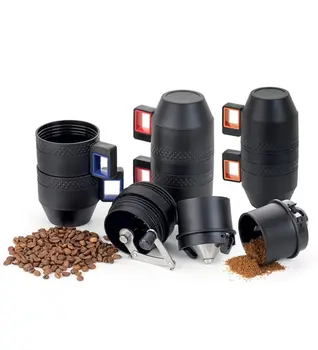 

Portable Mug and Coffee Grinder Mini Stainless Steel Hand Manual Handmade Coffee Bean Burr Grinders Mill Kitchen Tool Colorful
