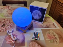 Desk-Lamp Night-Light Bedside Table 3d-Print Timeable Dropship Moon LED