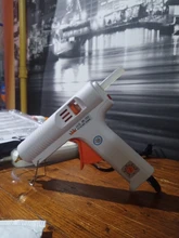 Pistola de pegamento de fusión en caliente, Pistola de Pegamento Caliente de temperatura constante ajustable, barras de pegamento de 11mm de diámetro, herramientas de reparación de manualidad casera de 110W