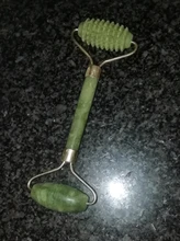 Gua Sha-Rodillo de Jade masajeador Facial 100% verdadera piedra Natural, rascador Gouache, herramientas de masaje para el cuidado de la piel