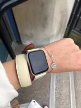 Correa de cuero genuino para Apple Watch, correa de cuero genuino para Apple Watch 6 Band 5 4 3 2 1, 44mm 40mm 42mm 38mm