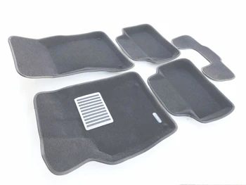 

Textile 3D mats euromat3d luxe in the salon for Porsche Macan (2014-) with a metal heel