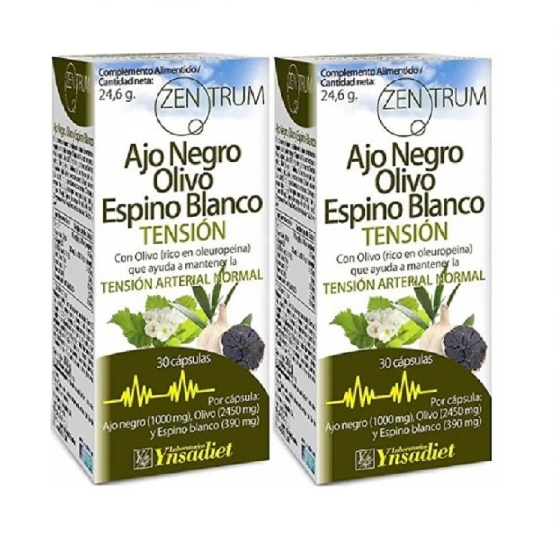 Zentrum (Ynsadiet) 3x black garlic Hawthorn B. Olive 30 Caps. Prevent hypertension | Красота и здоровье