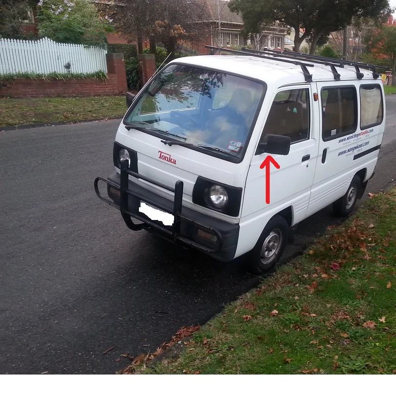 Панель передней двери боковое зеркало левое для Suzuki Carry 84702-85010
