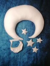 Sombrero de bebé para posar granos, Luna, almohada, estrellas, conjunto, accesorios de fotografía recién nacido, sesión de fotos, accesorios