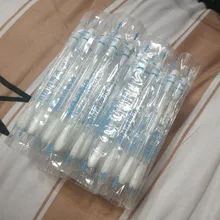 Productos de limpieza desechables, hisopo de algodón blanco, Alcohol limpio, botiquín de primeros auxilios médico original, 50 Uds.