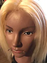 Peluca Bob 13x1 1B 613 cabello humano liso brasileño con encaje frontal, rubio miel degradado, Remy corto prearrancado para mujeres negras