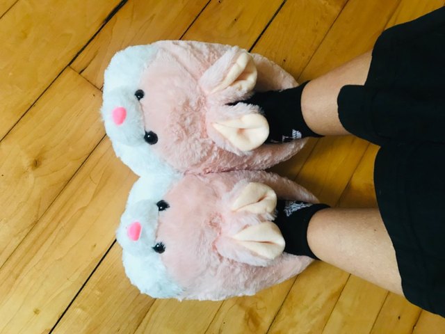 Kawaii Pink Bunny Slippers
