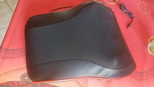 Novedosa almohada de masaje 3 en 1 para cuello, espalda, hombros y cintura, masajeador corporal, regalo para aliviar el dolor, fácil de llevar, para coche, hogar, enchufe europeo