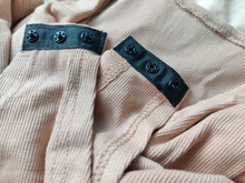 BRADELY MICHELLE Sexy Women Slim Long Sleeve Cotton Tops Bodysuits With Hidden Button