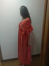 Sexy Bikini-ups blanco túnica Casual verano playa vestido elegante de las mujeres de talla grande ropa de playa traje de baño cubrir Q1208