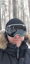 ELAX-Gafas de esquí antiniebla de doble capa, gafas de esquí para nieve y Snowboard, gafas de motonieve para deportes al aire libre