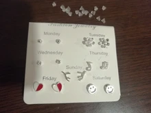 7 par/set de corazón de cristal pendientes hojas para las mujeres encanto de diamantes de imitación pequeño conjunto de pendientes de perlas de joyería de regalo Brincos