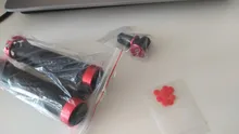 Manillar de bicicleta con tapa extrema de aleación de aluminio, empuñadura con bloqueo, con tapones para MTB, 1 par