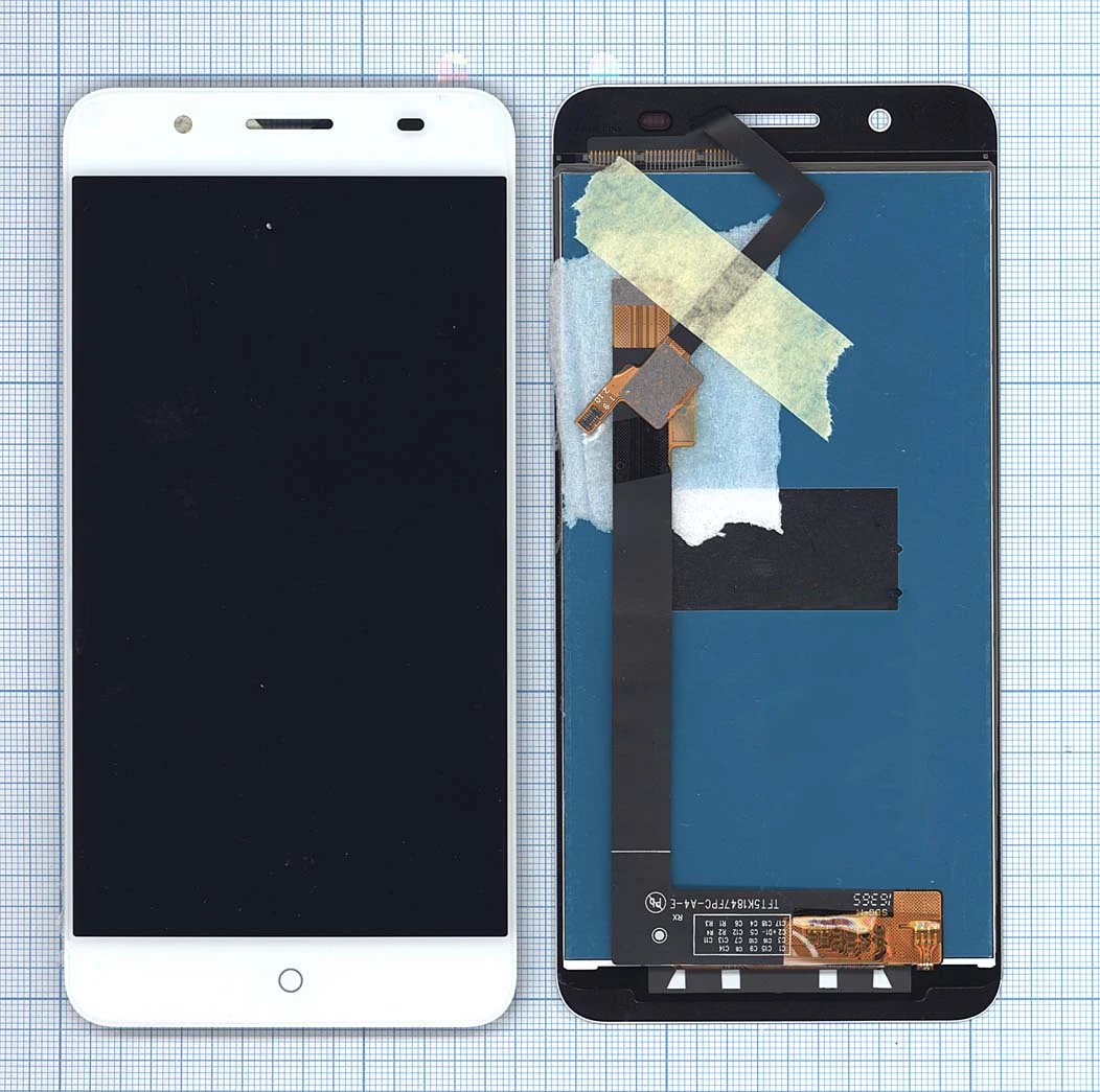 Дисплей (экран) в сборе с тачскрином для ZTE Blade A610 Plus A2 белый | Мобильные телефоны и
