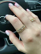Anillos de apertura dorados y circón de lujo para mujer, joyería gótica con dedos, sortija Sexy para fiesta de boda, chica, 2021