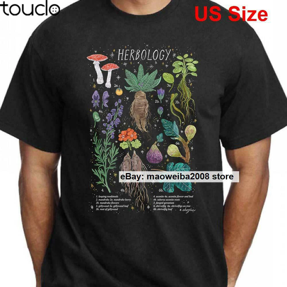 Digital Herbology Plants T Shirt Made in US Drawing & Illustration Art