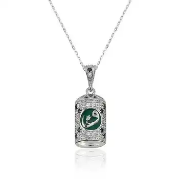 

925 sterling Silver Tulip Vav Cevşen Lady Necklace