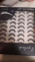 HBZGTLAD 2-20 pares 3D de visón pestañas falsas hecho a mano Wispy largo esponjosa pestañas falsas de ojos Natural extensión Kit de maquillaje Cilios