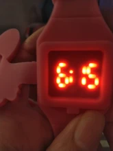 Reloj electrónico LED con correa de silicona para niños, funda con tapa de conejo de dibujos animados, regalo bonito TT @ 88, 1 Uds.
