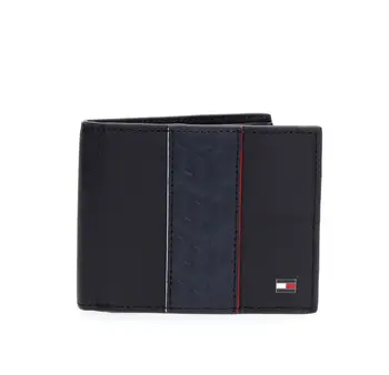 

WALLETS Men TOMMY HILFIGER AM0AM05664 LEATHER NINI BDS BLACK