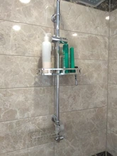 Shower Shelf Rack Lifting-Storage-Tray Bathroom-Accessories Plastic-Holder Rectangle