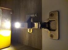 Include Battery LED Cabinet Hinge Night Light Sensor Light For Kitchen Living Room Bedroom