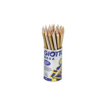 

Colored pencil Mega-5,50mm size Mina-gold, silver body-24/PaccoGIOTTO13.68