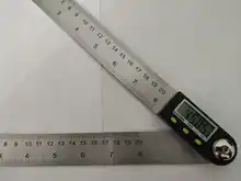 Regla de ángulo transportador Digital, medidor buscador de ángulo de 300mm y 12 pulgadas, 200mm, 8 pulgadas, Inclinómetro de goniómetro de plástico/acero inoxidable 360