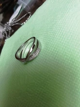 Huitan-anillo cruzado en forma de X de dos tonos para mujer, joyería de moda de boda, sortijas grandes y modernas de piedra CZ deslumbrantes