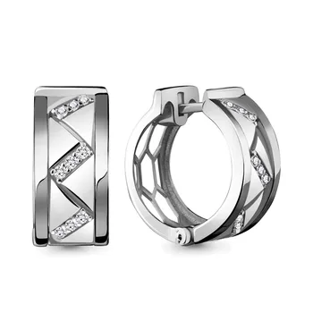 

Silver earrings with cubic zirconia
