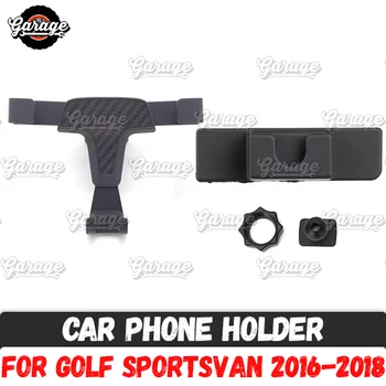 

Car phone holder case for VW Golf Sportsvan 2016-2018 Aluminum Alloy 1 set decoration car styling accesories interior
