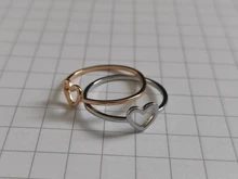 RscvonM-Anillo de boda de Color dorado y plateado con forma de corazón para mujer, joyería de compromiso para fiesta