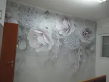 Custom Wallpaper Mural Photo Bedroom Purple Background Flower Living-Room Home-Decor