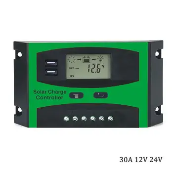 

Ld2024 Solar Controller 30A Autoswitch Identification Solar Panel Battery Regulator Smart Charge Controller
