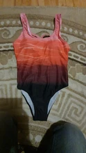 One-Piece Suit Swimming-Suit Swimwear Women Plus-Size New Summer for Beachwear Gradient-Color