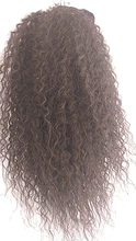 Headband Wig Hair-Wigs Color-Machine Curly Black Synthetic X-TRESS Medium-Length 30%Human-Hair