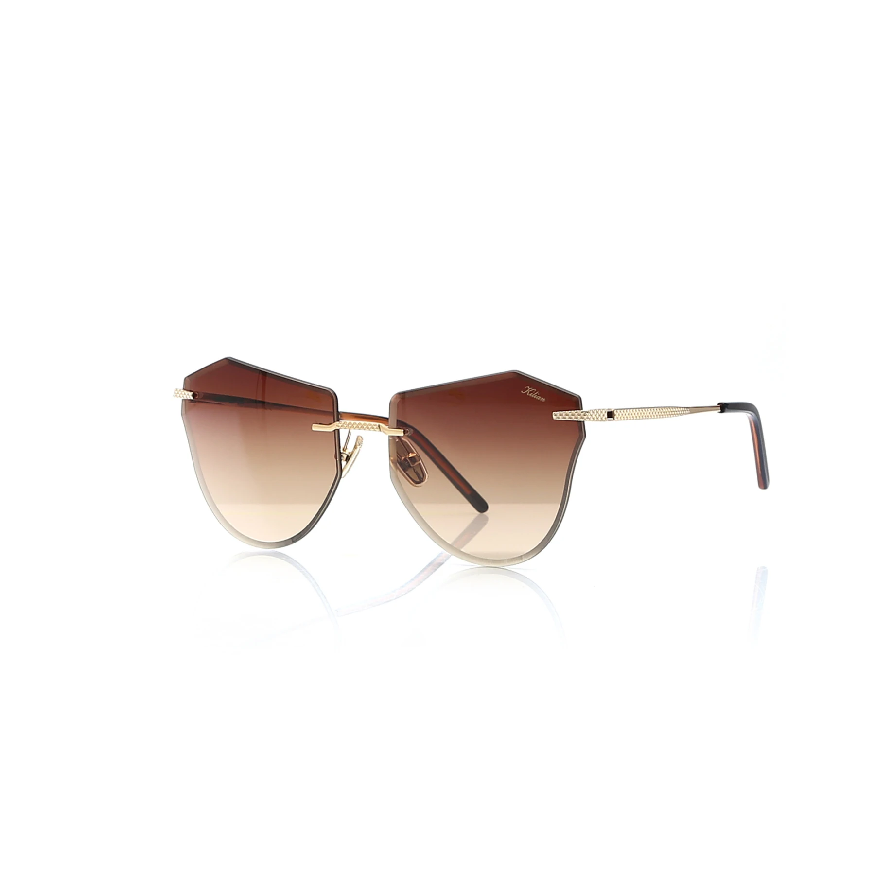 

Women's Sunglasses K 8127 03 METAL GOLD ORGANIC GEOMETRIC IRREGULAR 58-17-143