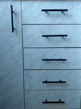 KAK 2 ~ 24 de la puerta de la cocina Bar tira hacia manija perillas del gabinete, 10mm de diámetro de acero inoxidable manija, herrajes para muebles