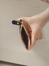 Cartera pequeña para mujer, monedero pequeño, billetera pequeña con broche para tarjeta de mujer