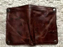 Wrinkle Wallet Purse Money-Clips Billfold Handmade Retro Genuine-Cow-Leather Luxury Men
