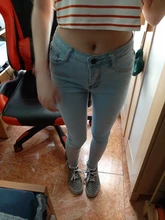 Pencil Jeans Trousers Denim Pants Skinny Syiwidii Vintage Streetwear Blue Stretchy High-Waisted