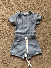 Bodysuits Tracksuits-Sets Shorts Ribbed Newborn Baby-Boys Kids Knitted Summer