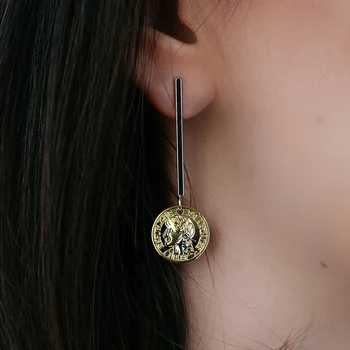 

Earrings MARIZA with gold coins SKU number 00288