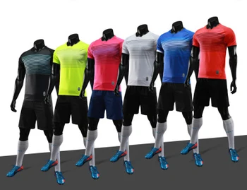 

2020 New Customize Team Adult Kids football jersey Shorts Suit 2 Pieces Uniform Soccer Training Shirts Sets Parent-Child Outfit