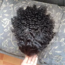 Mishell Rizado corto Bob-pelucas de cabello humano con encaje Frontal 13x4, prearrancado, para mujeres negras, peluca Virgin con ondas de agua profunda