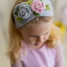 PixyLove/Детская бандана для девочек с розовым жемчугом